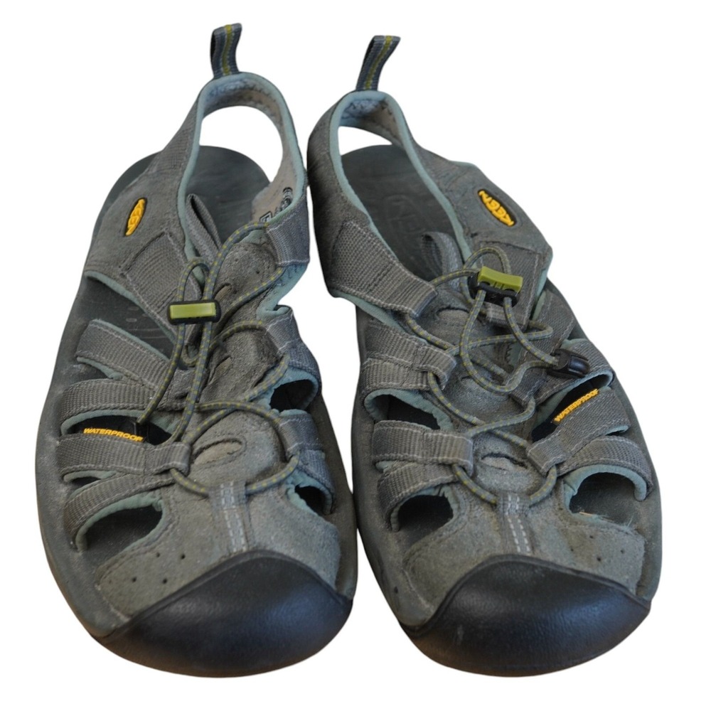 Keen Womens Whisper Size 9 Waterproof Outdoor Sandals - Gray - Adjustable Straps